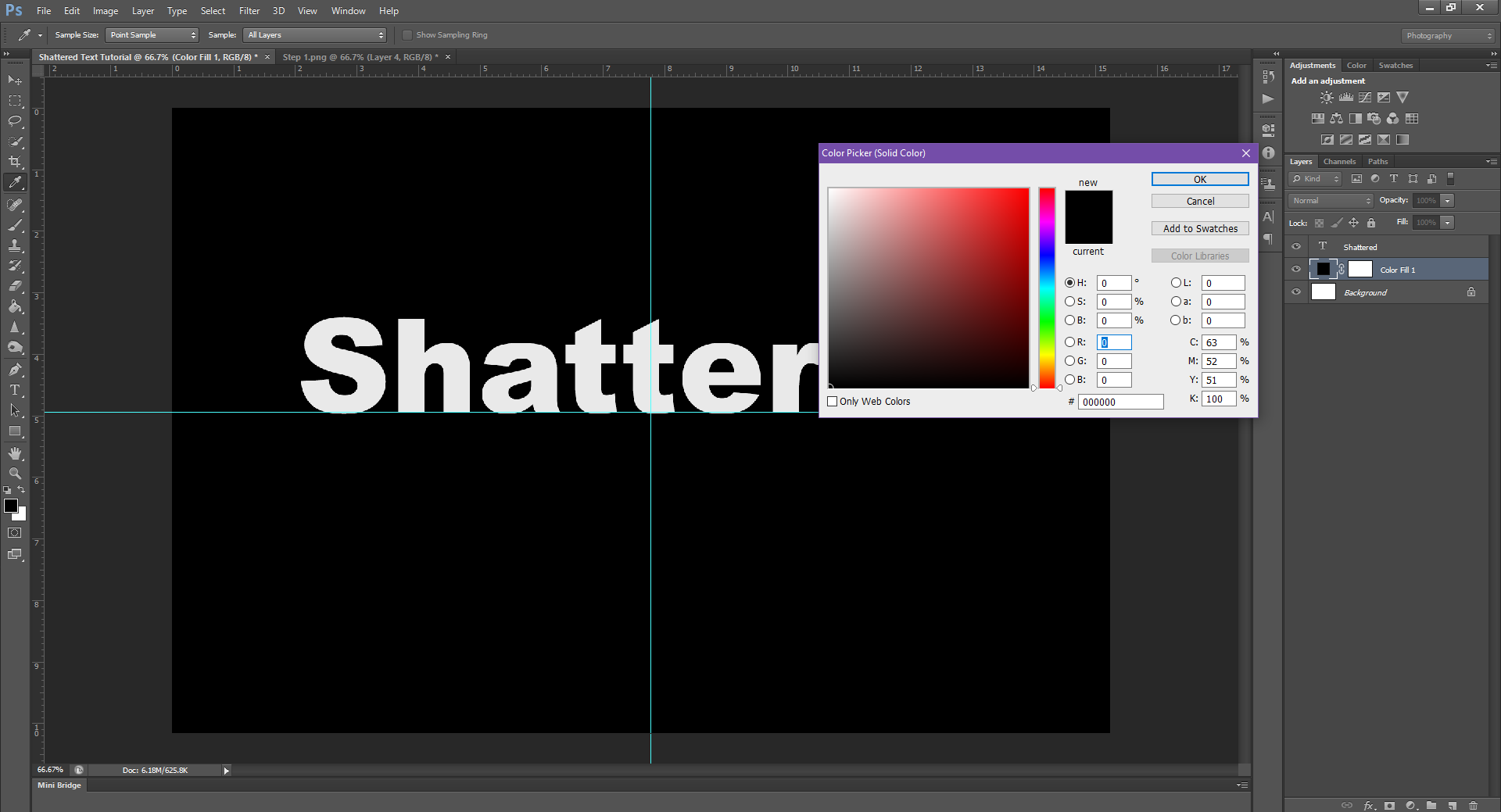 AterImber.com - Writing - Writing Tips - PHSH Tutorial Series - Shattered Text - Step 1 D2 - phsh, phsh tutorial, photoshop, photoshop tutorial, phsh effect