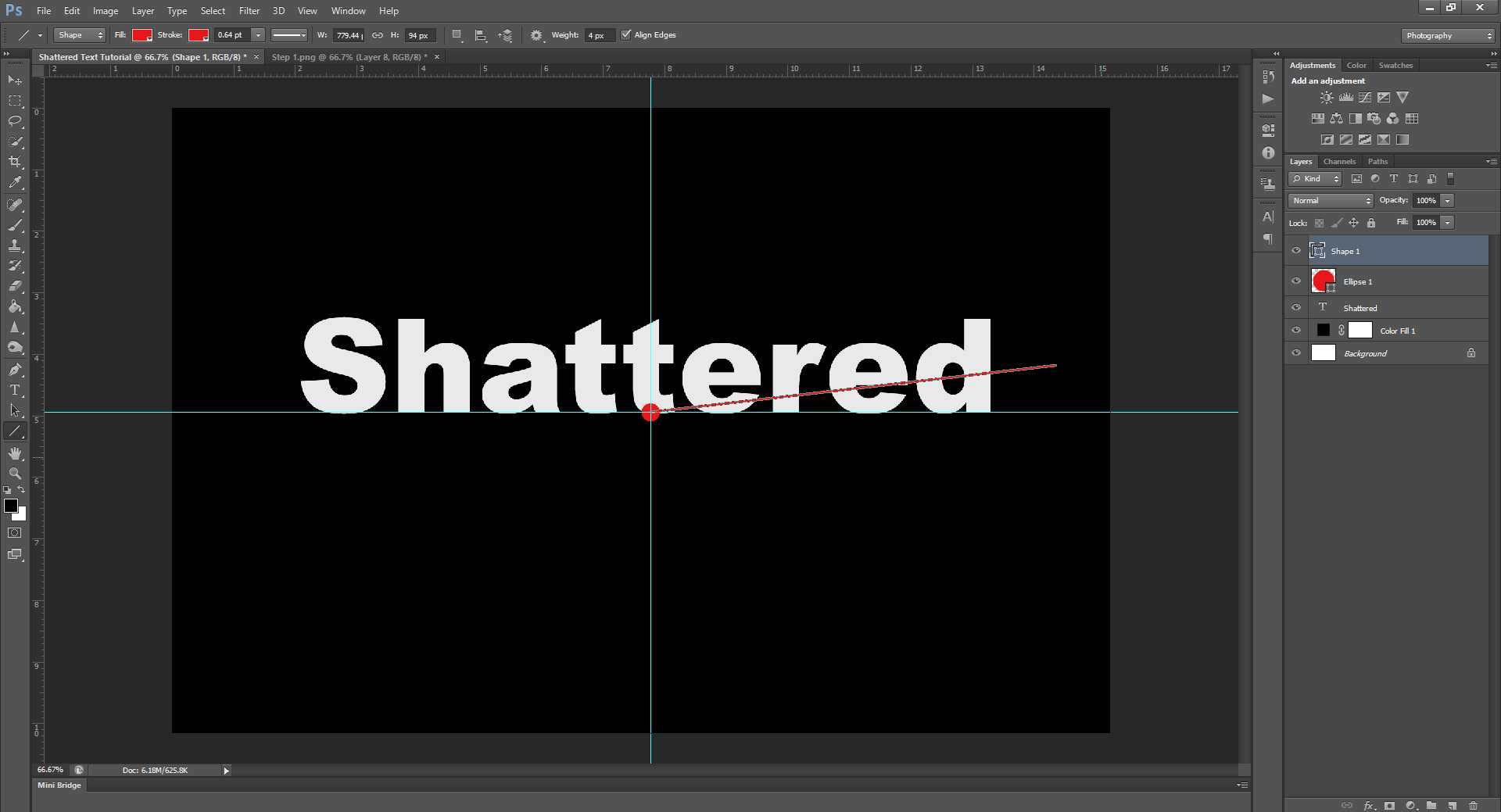 AterImber.com - Writing - Writing Tips - PHSH Tutorial Series - Shattered Text - Step 3 A - phsh, phsh tutorial, photoshop, photoshop tutorial, phsh effect