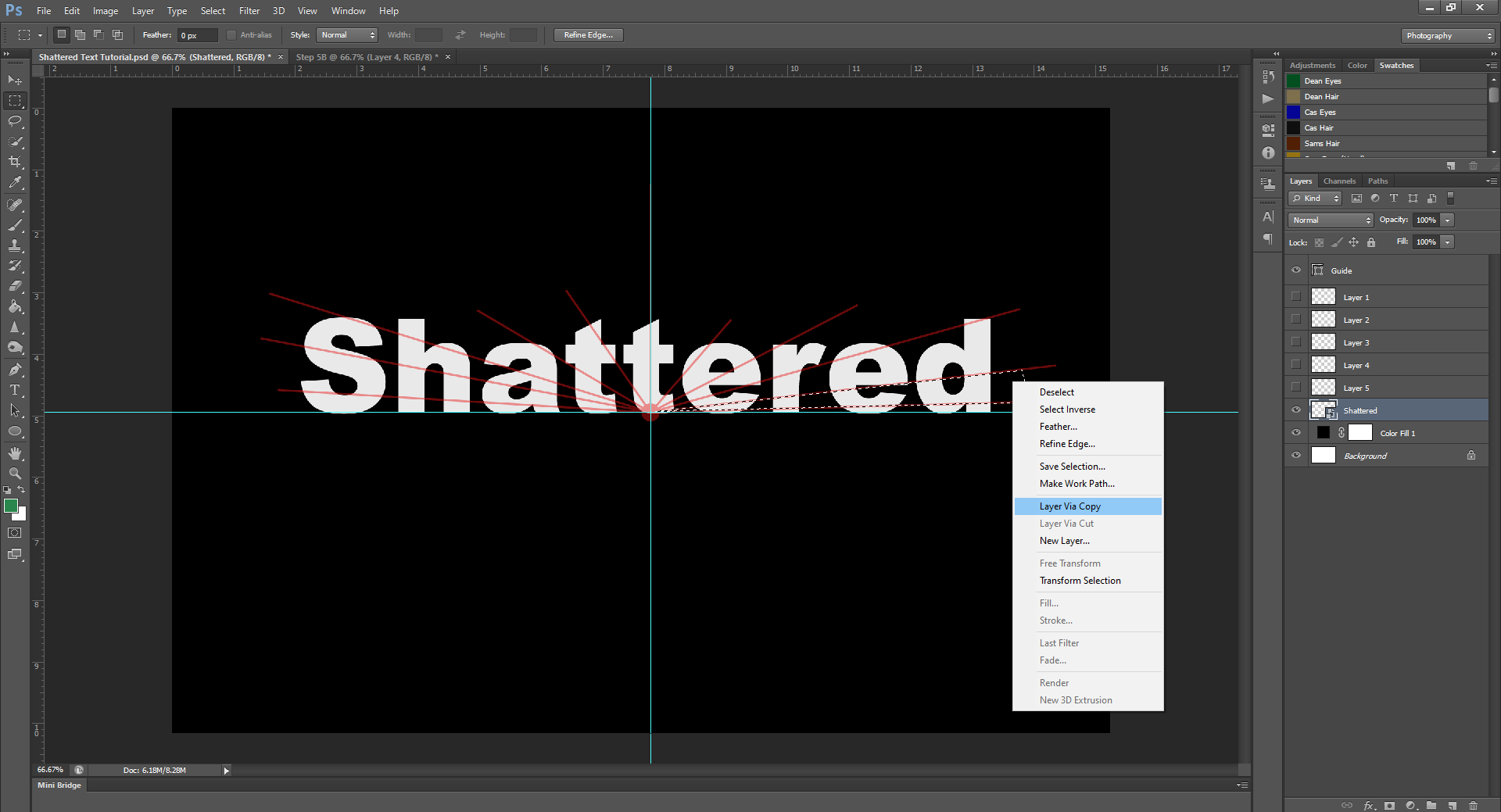 AterImber.com - Writing - Writing Tips - PHSH Tutorial Series - Shattered Text - Step 5 D2 - phsh, phsh tutorial, photoshop, photoshop tutorial, phsh effect