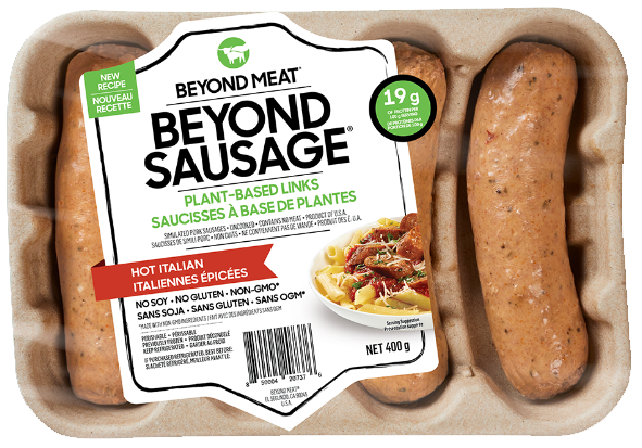 AterImber.com - The Veg Life - Product Reviews - Beyond Meat Hot Italian Sausages Review - Beyond Meat Sausages Package - food reviews, product reviews, food reviewer, sausages, vegan, vegan food, vegan meat, meat alternatives