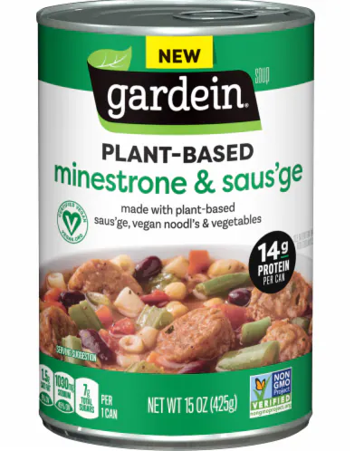 AterImber.com - The Veg Life - Product Reviews - Gardein Minestrone & Saus'ge Soup Review - Soup Can - vegan, vegan food, soup, vegan soup, food review, food reviewer, blogger, food blogger